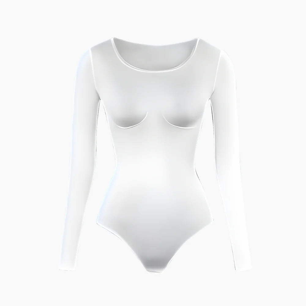 Bodysuit Long Sleeve Shapeware with String